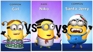 Minion Rush Girl Vs Niko Vs Santa Jerry