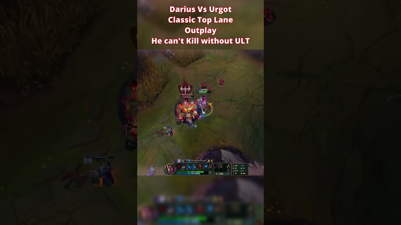 Darius vs Urgot Classic Top Lane Outplay 