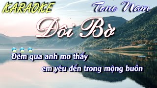 Karaoke | Đôi Bờ - Tone Nam | By Nhạc Việt Karaoke