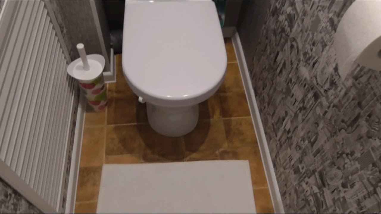 Самый бюджетный. ремонт туалета! - YouTube