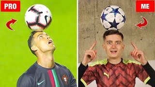 I tried to COPY the BEST PRO FOOTBALLERS FREESTYLE SKILLS !? (Ronaldo, The F2 + more!)