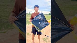 Fly kite with my brother at countryside #kiteruralarea #kitevideo #kitevlogs #kitechannel