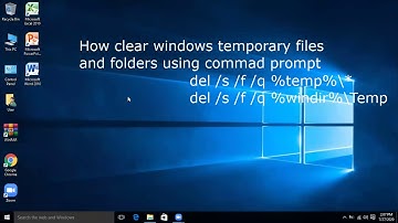 How to clear windows temporary folder using command prompt