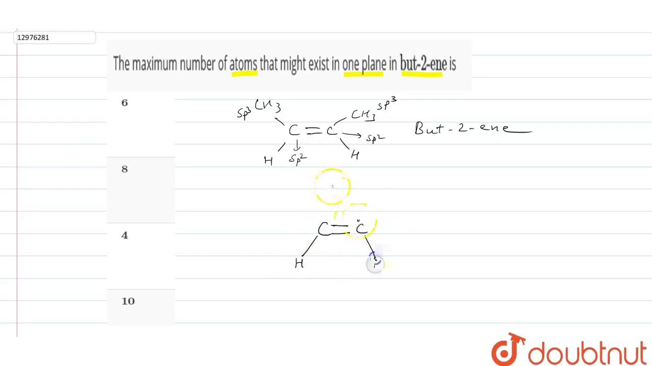 The Maximum Number Of Atoms That Might Exist In One Plane In `\