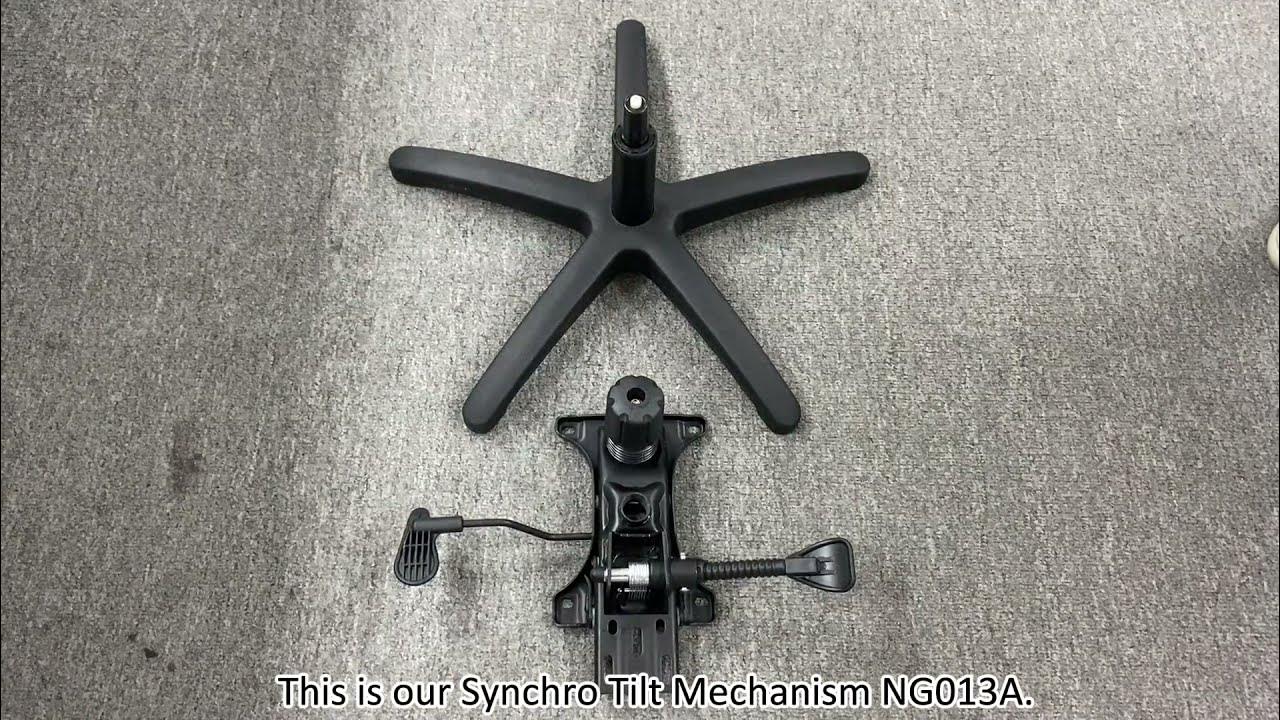 How to use the Office Chair Synchro Tilt Mechanism NG013A YouTube