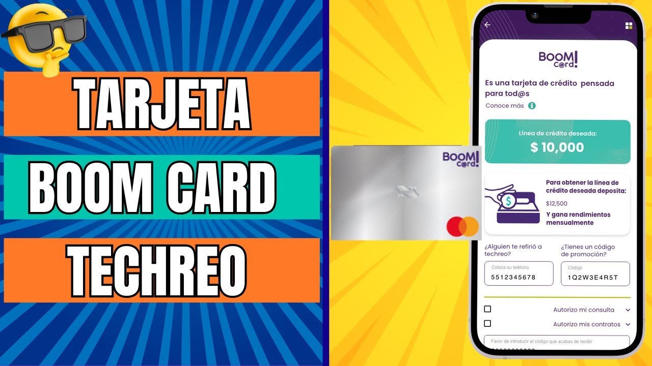 BOOM CARD de TECHREO nueva TARJETA de crédito GARANTIZADA con ...