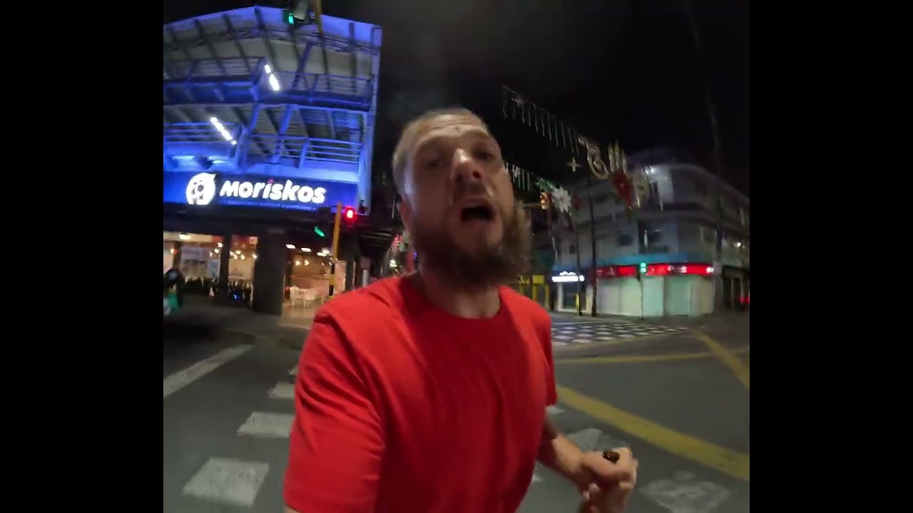 Nighttime stroll around Envigado. 