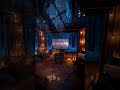 Magical Winter Night in a Cozy Forest Cabin ❄️ Fireplace &amp; Snow #cozyambience #relax #aesthetic