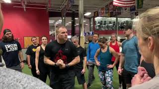 Todd Durkin in Huddle at Perform Better 2019