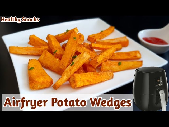 Air Fryer Sweet Potato Wedges - Healthful Blondie