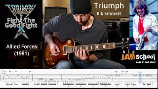 Triumph Fight the Good Fight Guitar Solo with TAB
