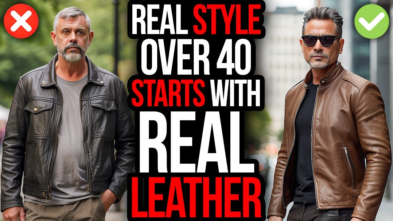 OVER 40? Here’s How To Wear LEATHER Jackets Like a TRUE GENTLEMAN