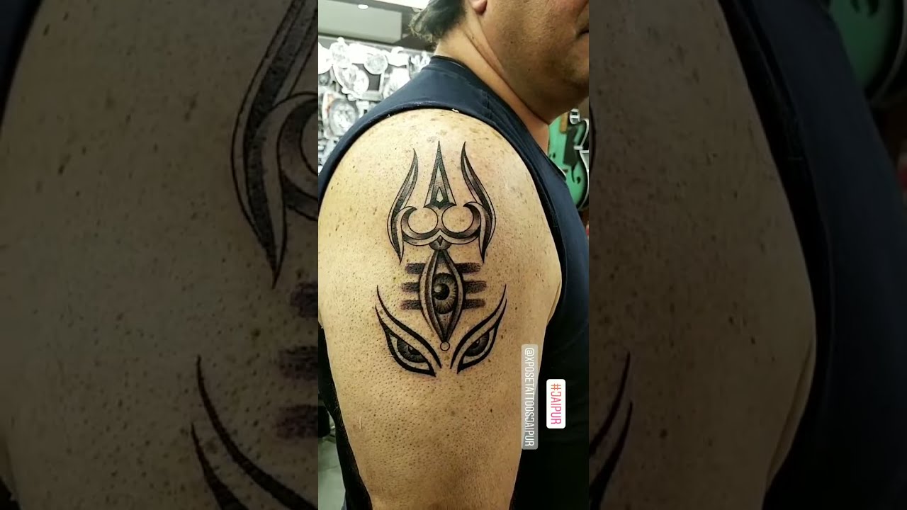 Trishul tattoo  Tattoos Om tattoo Trishul