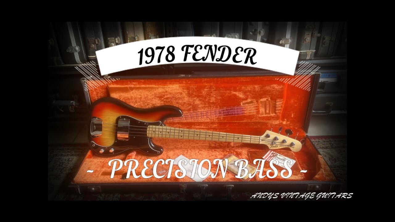 1978 FENDER PRECISION BASS - Andy's Vintage Guitars - YouTube