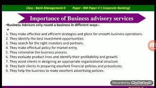 Importance of Business Advisory Services