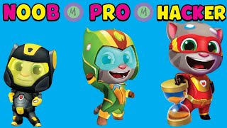 NOOB vs PRO vs HACKER l Talking Tom Hero Dash : Run Games screenshot 3