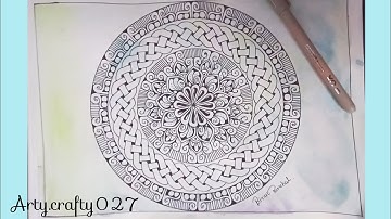 Create a Celtic knot Mandalaart tutorial for beginners step by step | @arty.crafty027
