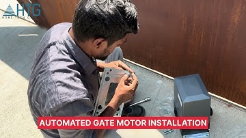 Complete sliding gate automation motor installation - Kerala, India