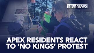 'No Kings' protests makes its way into Apex, bringing in hundreds