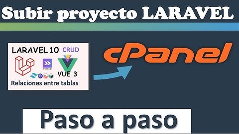 Subir proyecto Laravel Vue Inertia a cPanel