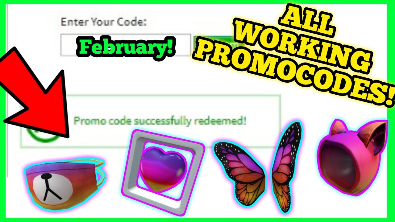 Roblox Promo Codes 2020 February Working Youtube - working promo codes 2019 febuary roblox