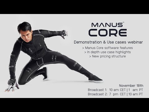 Manus Core: Demonstration & Usecases webinar