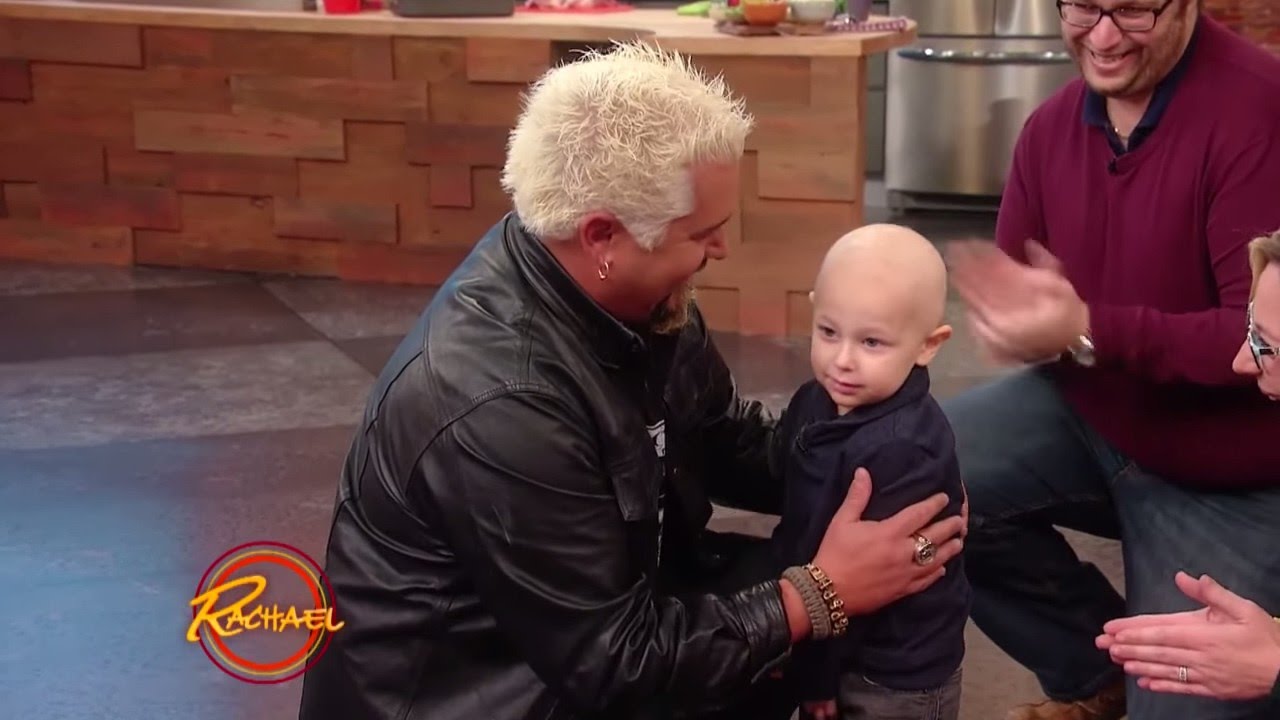 A Toddler Fighting Cancer Gets a Huge Surprise -- from Guy Fieri! | Rachael Ray Show