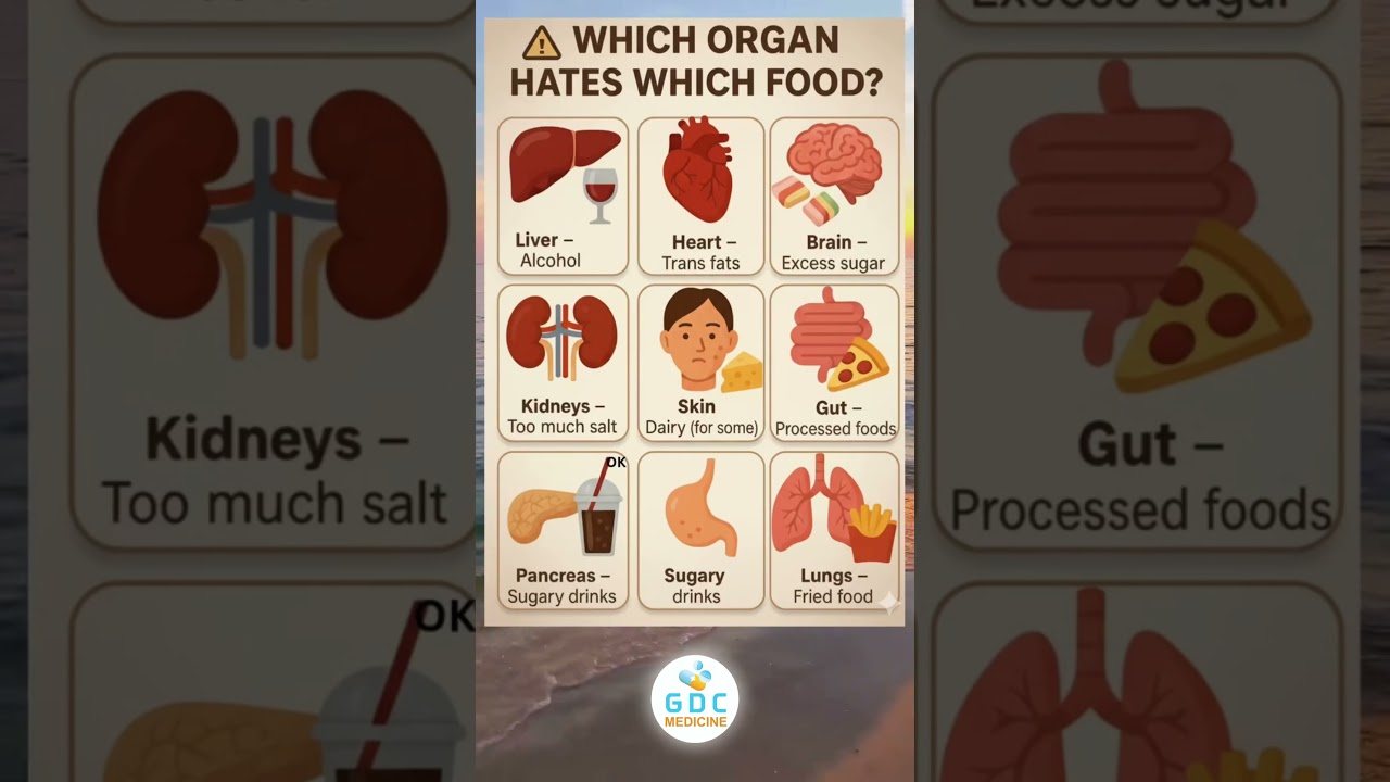 Which Food Damages Which Organ😢❌ Must Watch Before It’s Too Late | Unhealthy Foods Explained 