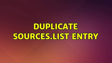 Ubuntu: Duplicate sources.list entry (2 Solutions!!)
