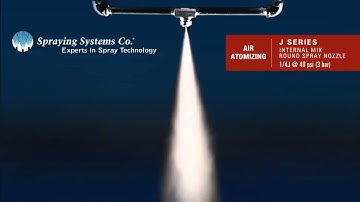 J Series Air Atomizing Nozzle Demonstration by Spraying Systems Co