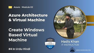 #4 Creating Windows Based Virtual Machine in Azure Urdu / हिंदी