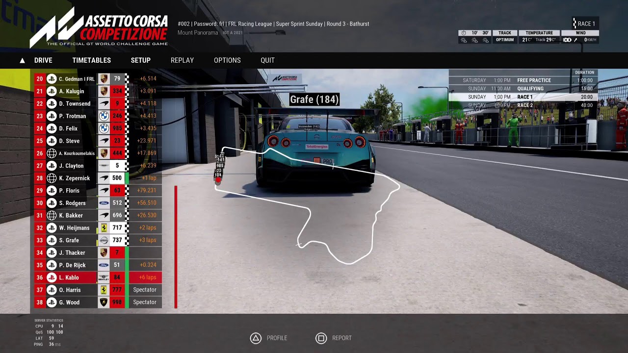Formula Racing league|Super sprint sunday|Season 17| mount panorama ...