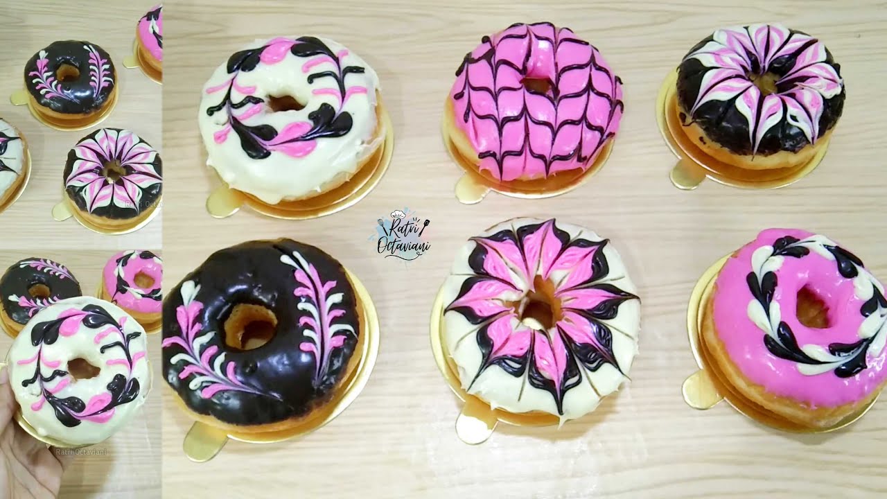 6 (Enam) Motif  Menghias Donat Dengan Mudah Hasilnya Cantik