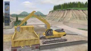 PC video game Digger Simulator - control your own earth moving equipment game