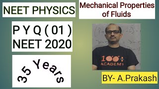 A barometer is constructed using a liquid (density =760 kg/m³ ). What would be the ; NEET  2020. ‎