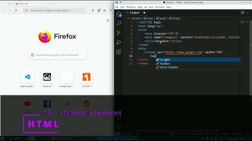 HTML 15 💻 iframe element