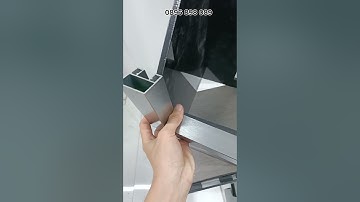 Chia sẽ cách ghép kính cho tay vịn nhôm 3D - vuông 20 và vuông 35  #tayvinnhom3d #cachlapdatkinh