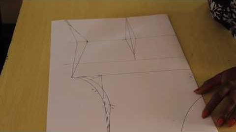 How to Draft a Basic Bodice Pattern Part 2 (waist Dart)