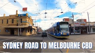COBURG (SYDNEY ROAD) to MELBOURNE CITY CENTRE | Driving Tour Australia