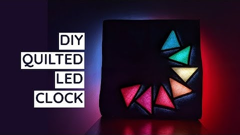 Raspberry Pi DIY Quilted Flying Geese Clock With Neopixel LEDs