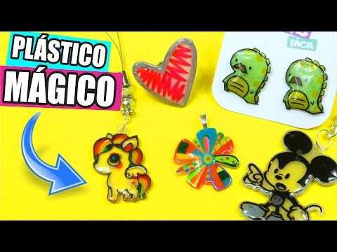 ♥ Truco ♥ PLASTICO MÁGICO Y ARCILLA POLIMÉRICA SIN HORNO ♥ Plástico  encogible y Fimo DIY