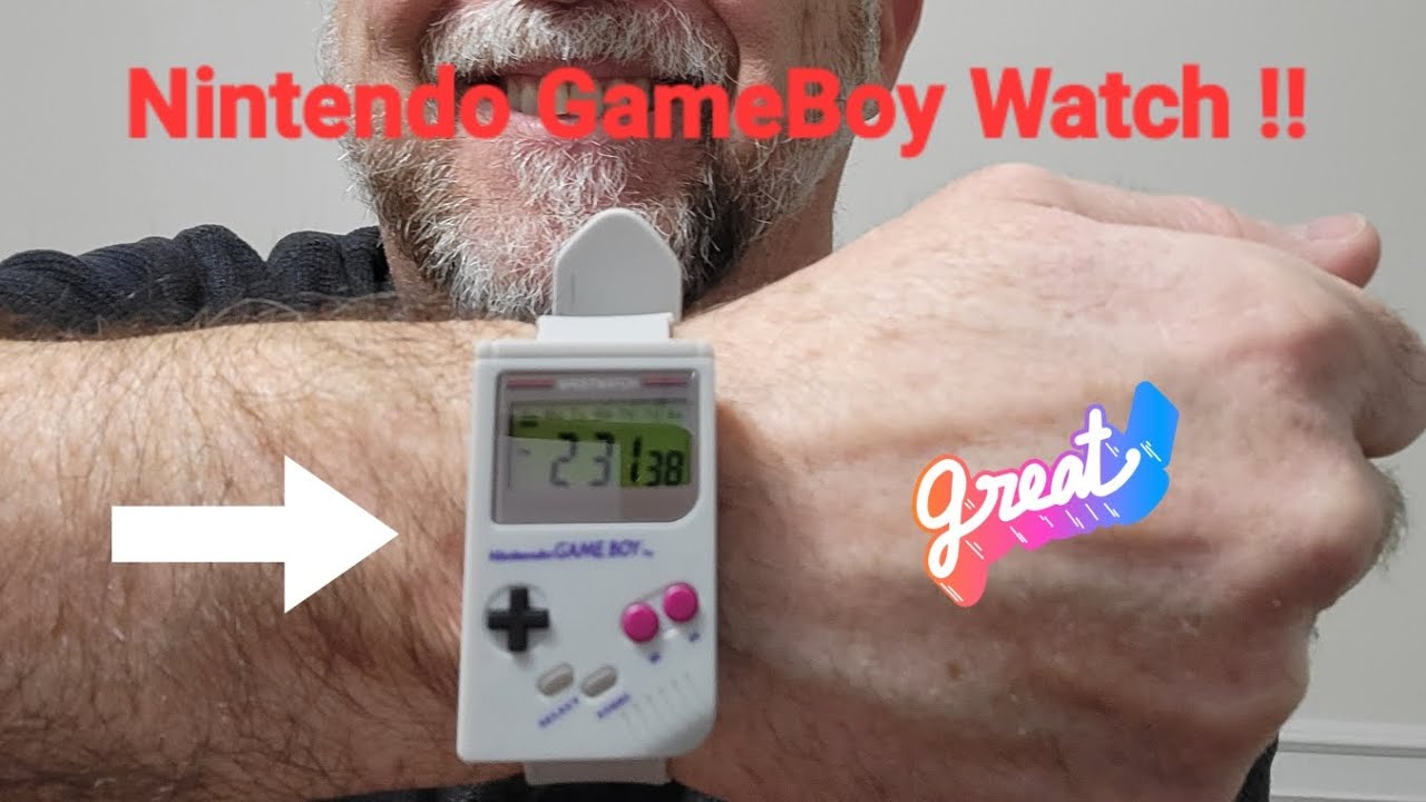 Nintendo GameBoy Digital Wristwatch With Super Mario Land Alarm