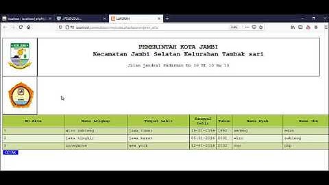 Aplikasi web Kependudukan online Berbasis Php Mysql CI