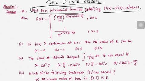 If P(x) be a polynomial function satisfying P(x)-P’(x)=x^2+2x+1.