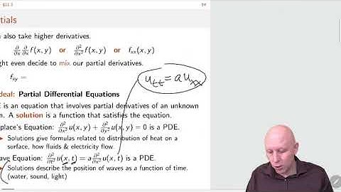 Multivariable Calculus - Ch 11.3 - Higher Order Partial Derivatives and Clairaut
