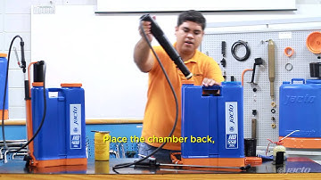 Jacto HD - How to do the maintenance of your knapsack sprayer
