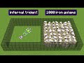 Infernal trident vs 1000 iron golems