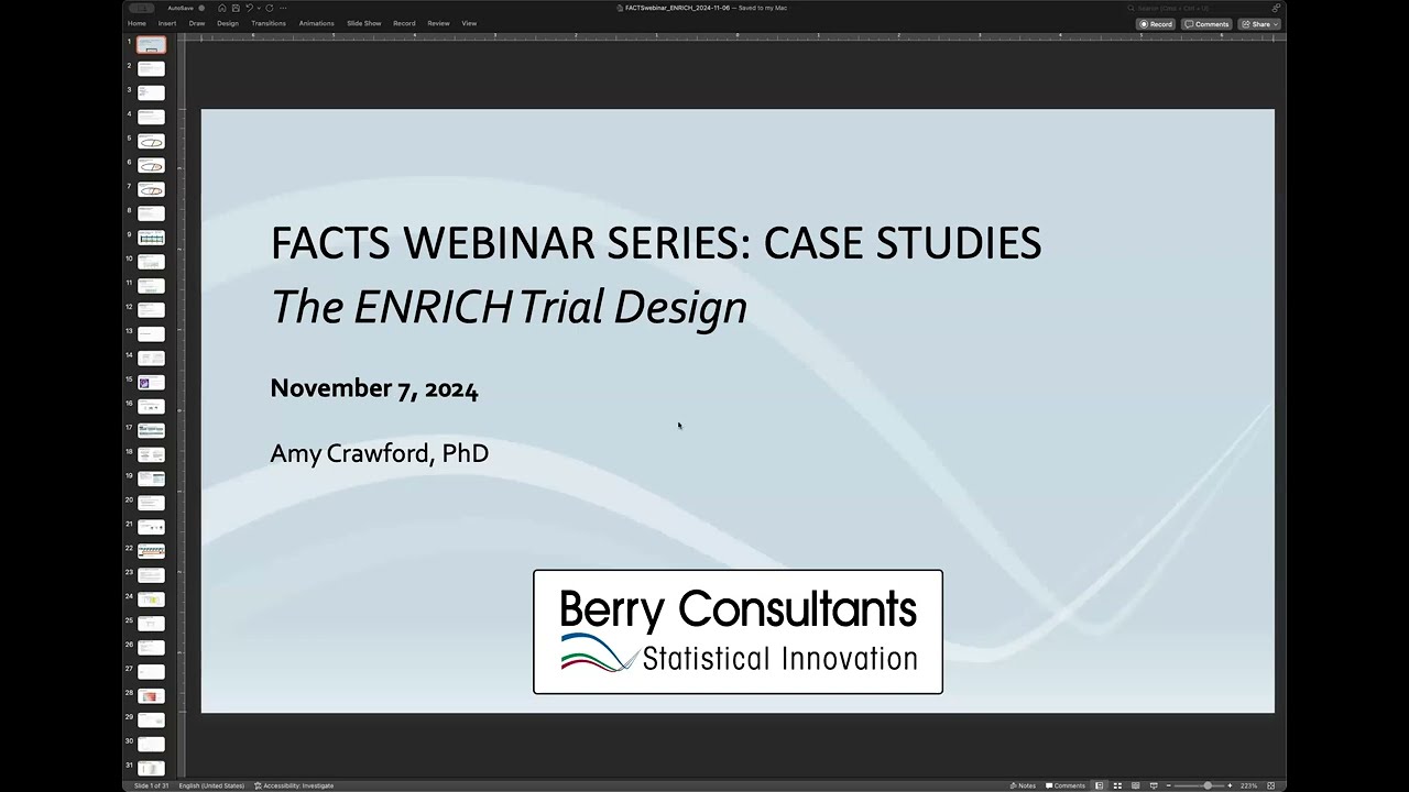 FACTS Case Study 4   A trial in haemorrhagic stroke wiht adaptive enrichment