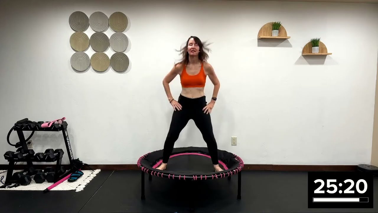 30-Min Rebounding Workout | Mini Trampoline Cardio & Sculpt for Lower Body Toning