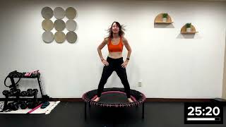 30-Min Rebounding Workout | Mini Trampoline Cardio & Sculpt for Lower Body Toning screenshot 3